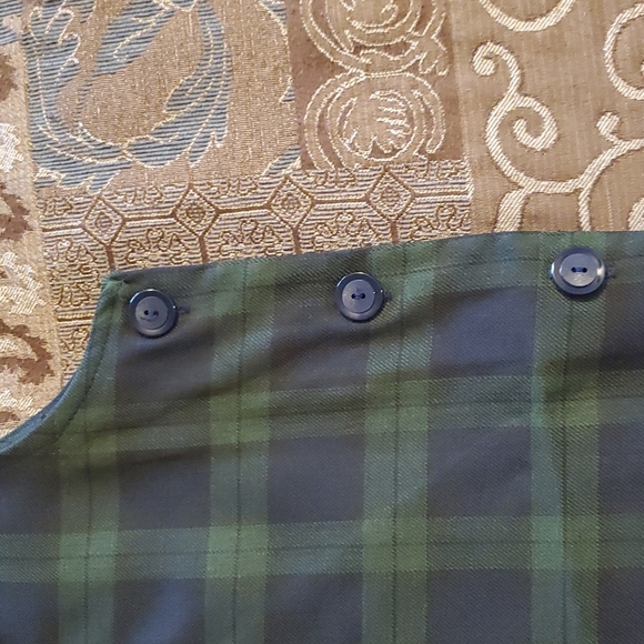 Jumper Dress  Green/Navy Plaid  Sz 10 - Picture 4 of 5